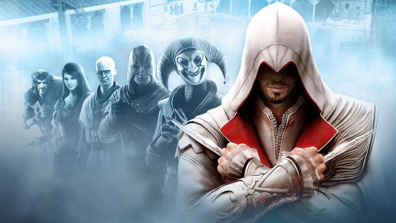 formal businesswear, men, sitting, businessman, emotion, digital composite, Assassins Creed, artwork, front view, people, mid adult men, Ezio Auditore da Firenze