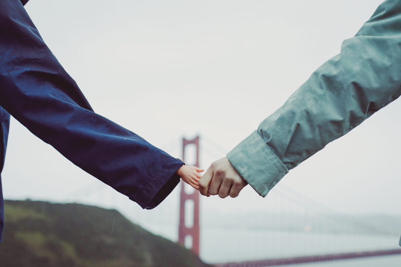 sky, businessman, love, focus on foreground, friendship, two People, gate, business, people, two, real people, sleeve, toy hand, bridge, front, color Image