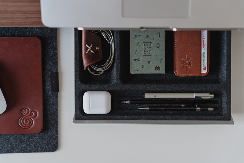 iot, headphone, still life, equipment, high angle view, control, case, drawer, office supply, wallet, no people, close-up, wireless technology, assorted