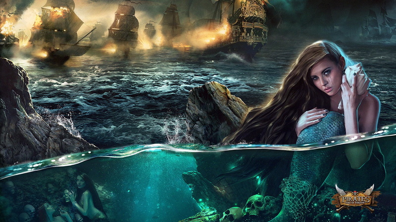 1080P, Strategy, mmo, Tides, online, action, mood, artwork, pirates, warrior, Fighting, fortune, of, Rts, 1ptf, mermaid, pirate