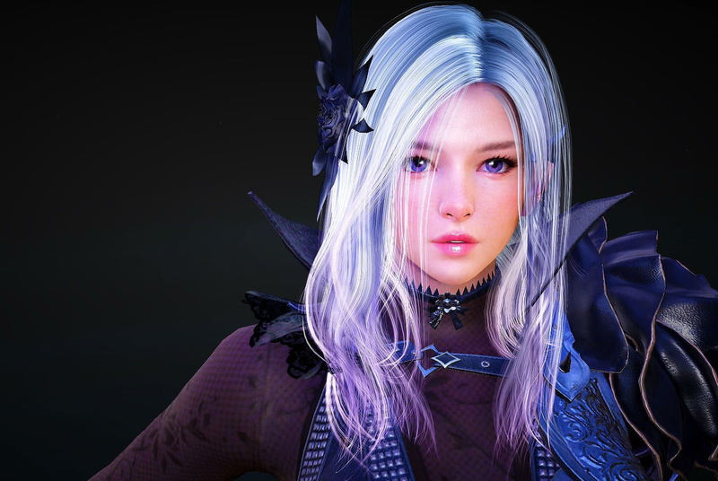 front view, hair, hairstyle, online, beauty, mmo, action, indoors, studio shot, beautiful woman, make-up, headshot, teenager, looking at camera, fighting