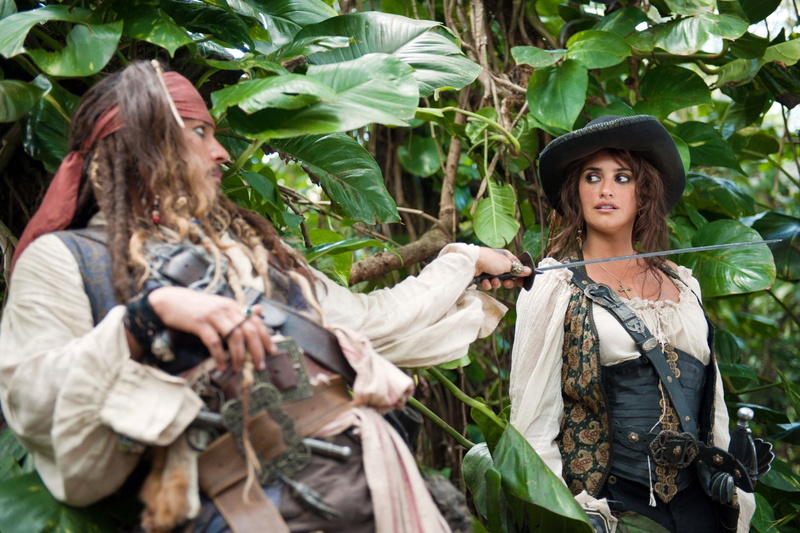 Johnny Depp, Angelica Teach, Pirates Of The Caribbean, Pirates of the Caribbean: On Stranger Tides, Jack Sparrow, Penelope Cruz, 1080P