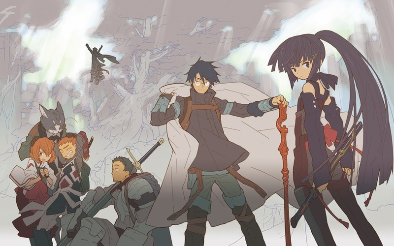 anime girls, decoration, Log Horizon, arts culture and entertainment, human representation, female likeness, representation, Akatsuki (Log Horizon), Tohya