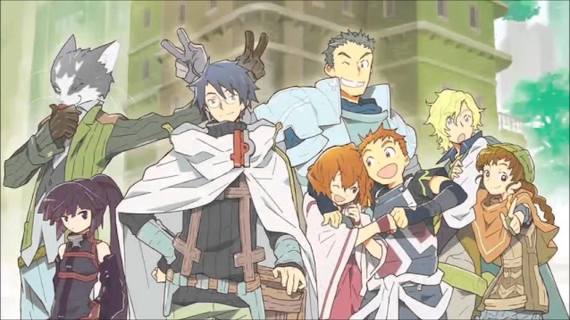 group of people, Serara (Log Horizon), people, celebration, Log Horizon, 1080P, city, male likeness, mural, men, Akatsuki (Log Horizon), human representation