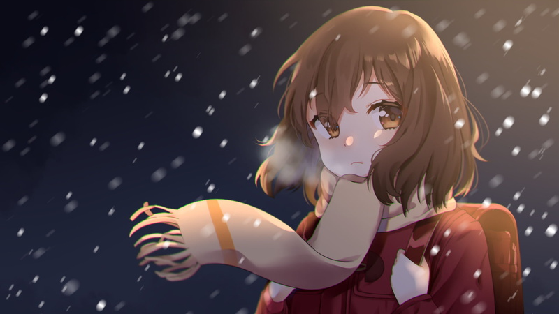 front view, robot, nature, human representation, holding, Kayo Hinazuki, indoors, ERASED, technology, Brown Hair, futuristic, Anime, hairstyle, waist up