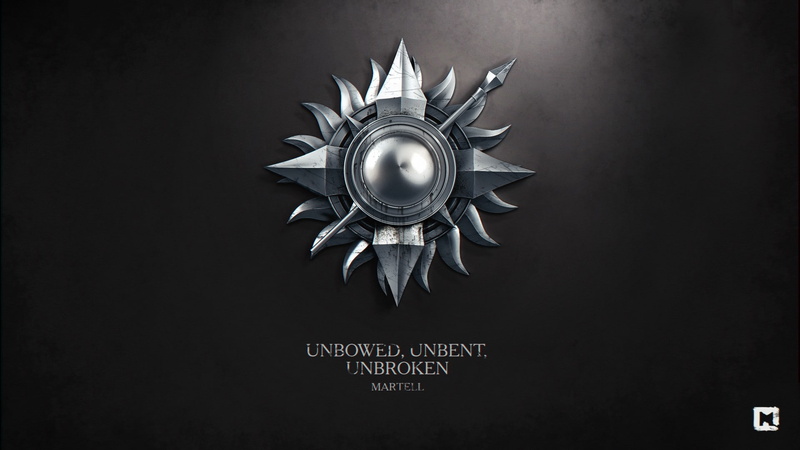 1080P, digital art, Game Of Thrones, Sigils, A Song Of Ice And Fire, House Martell