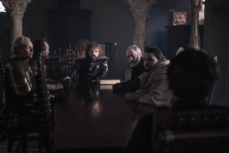 Liam Cunningham, Game Of Thrones, Samwell Tarly, Gwendoline Christie, Davos Seaworth, Peter Dinklage, Tyrion Lannister, Brienne Of Tarth, TV Show, 2K