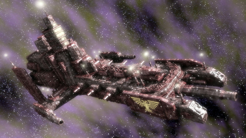 plant, Futuristic, sci, spaceship, Warhammer, water, night, action, star - space, 40k, purple, illuminated, fi, board, tree, scenics - nature, space, 1battlefleet