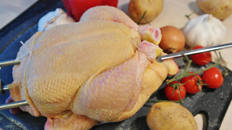 onion, spice, yellow, frisch, potato, food chain, close-up, grilled chicken, chicken, indoors, eat, garlic, whole, 5K, healthy eating, food, no people