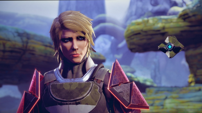 human representation, looking at camera, day, Activision, Titan (Destiny), beauty, portrait, young women, clothing, hairstyle, waist up, holding, Destiny (video game)