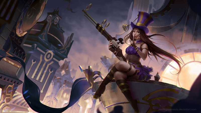 abilities, legends, caliber, hole, league, trap, champion, roles, marksman, ace, headshot, piltover, caitlyn, 1080P, yordle, peacemaker, net, snap