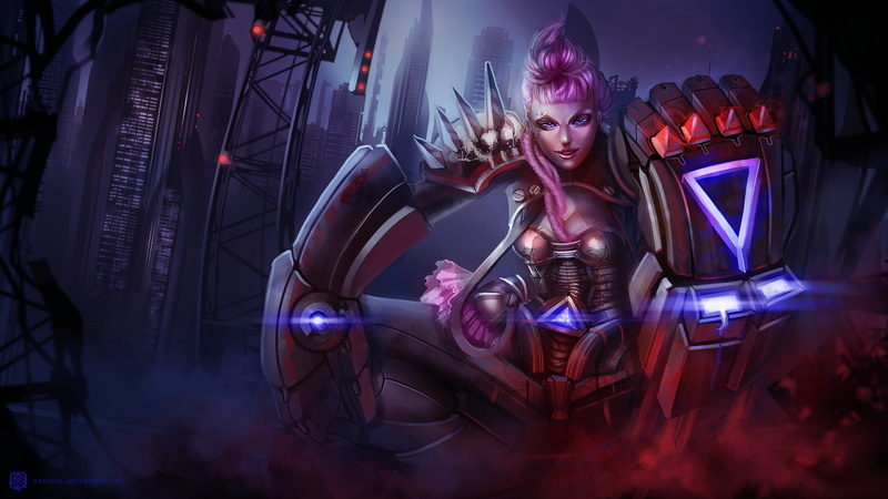 vi, enforcer, assassin, legends, fighter, high, cyberpunk, desktop, 1080P, league, hd, skin, piltover, quality