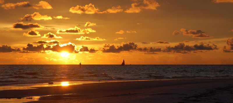 water, coast, horizon over water, idyllic, siesta key, dawn, sunset, florida, land, sun, horizon, scenics - nature, tranquil scene, beauty in nature, tranquility