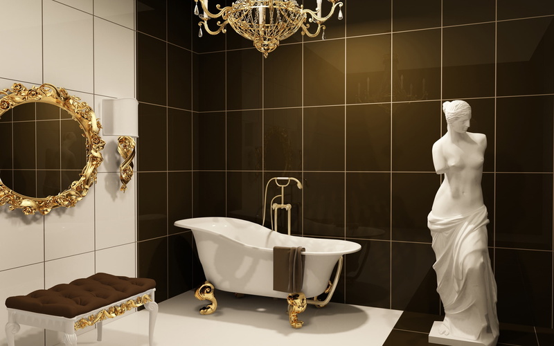 oblong, design, statue, mirror, classic, milo, scrolled, venus, jetted, bathroom, plumbing, furniture, bath, white, gold, color, 2K, tub