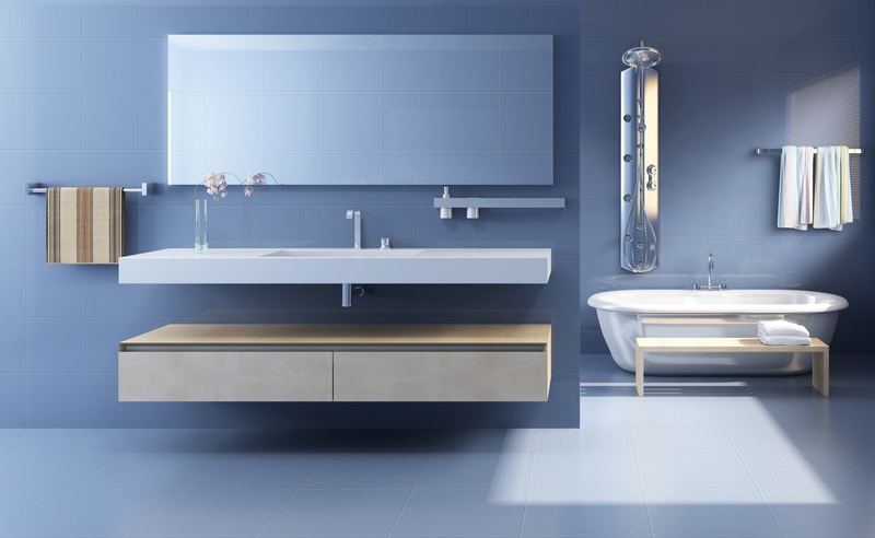 Bathroom, furniture, Architecture, domestic room, 2K, Minimalist, absence, wealth, no people, home interior, indoors, illuminated, luxury, tiled floor