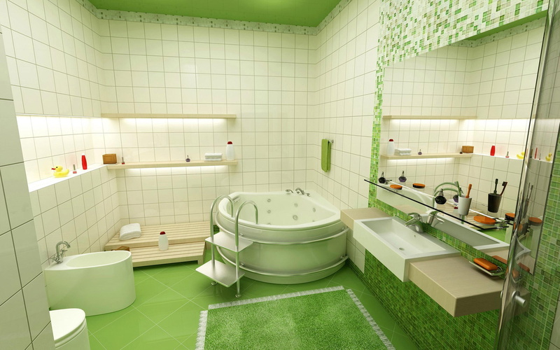 modern, bathroom, architecture, spa baths, nature and landscapes, 2K, spa, rooms