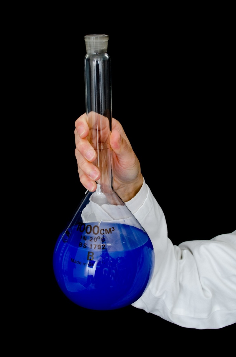 person, indoors, laboratory, studio shot, black background, occupation, men, holding, human hand, doctor, human body part, glass, liquid, one person, hand