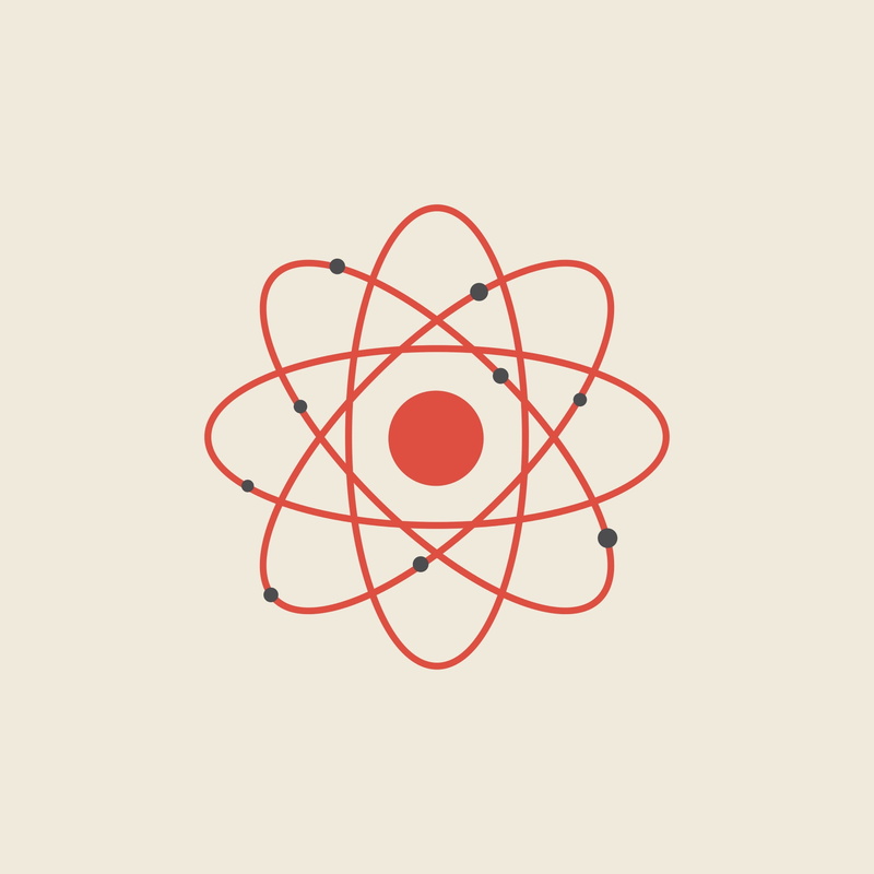 close-up, circle, studio shot, minimalism, red, cable, indoors, creativity, chemistry, atom, shape, 1080P, molecule, cut out, copy space, art and craft