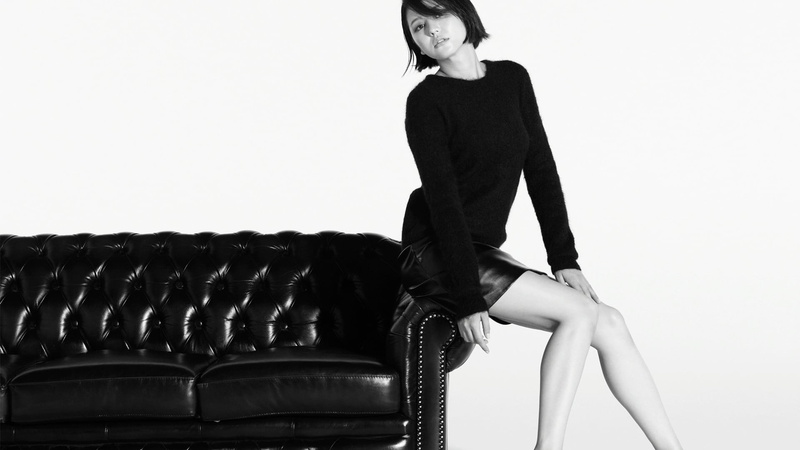 fashion, young women, young adult, black clothing, luxury, indoors, women, high society, adult, studio shot, Masami Nagasawa, dress, black color, glamour