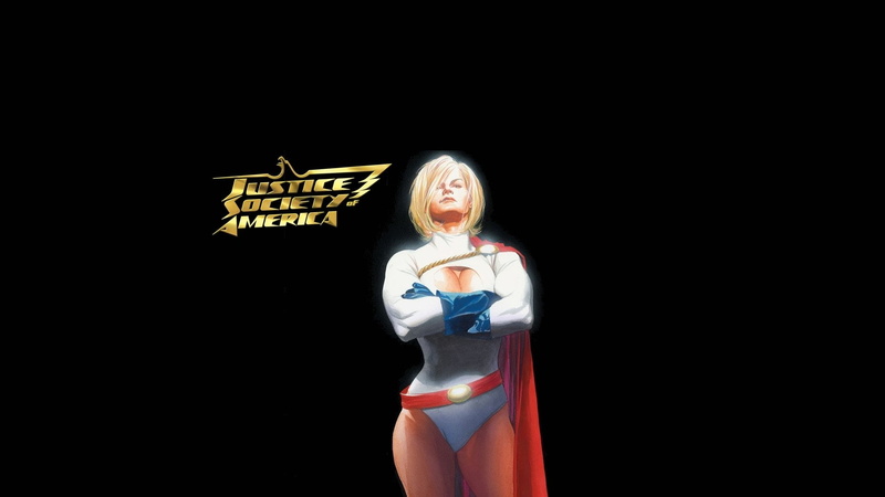 Justice Society of America, Power Girl, Comics, 1080P