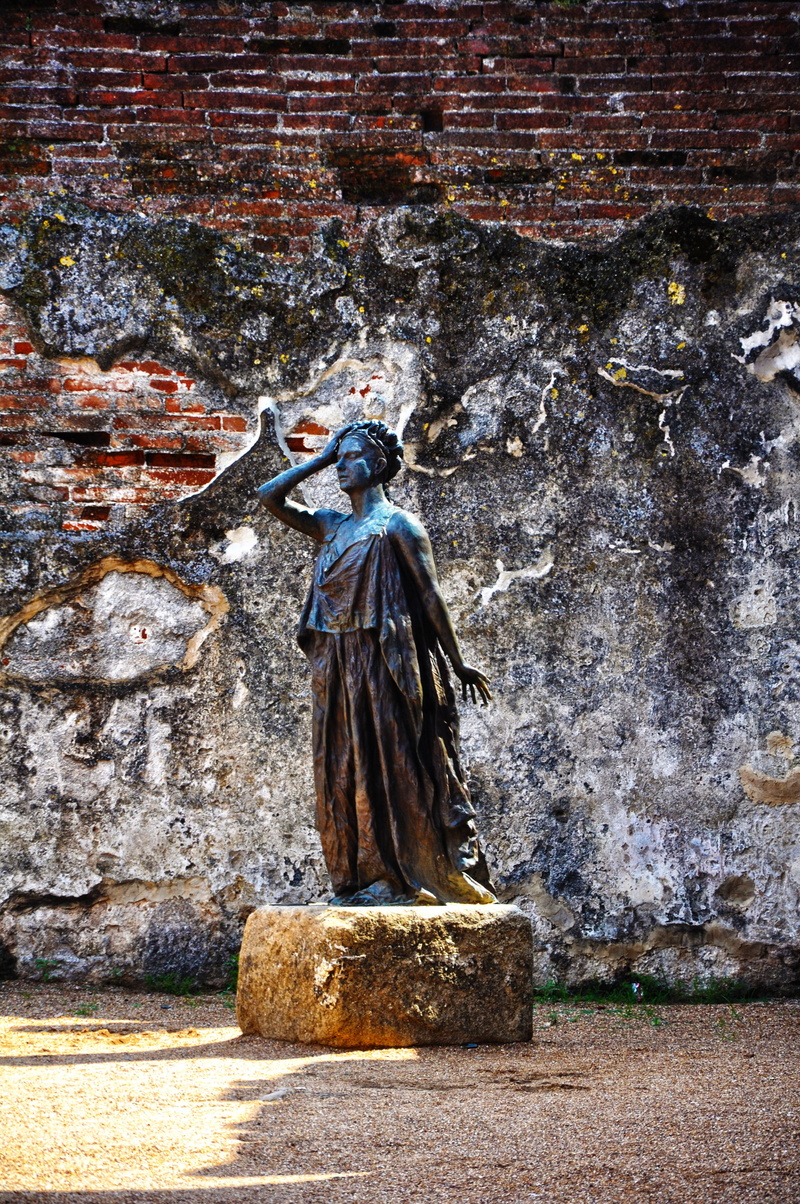 art, creativity, art and craft, sculpture, religion, myth, cultures, merida, theatre, built structure, mythology, stone wall, spain, solid, human representation