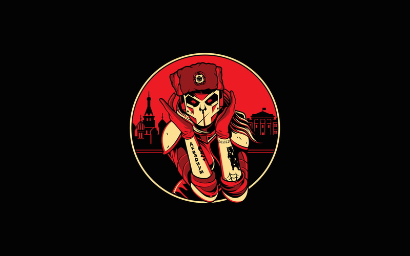 simple background, red eyes, hat, fancy bear, 1080P, hacking
