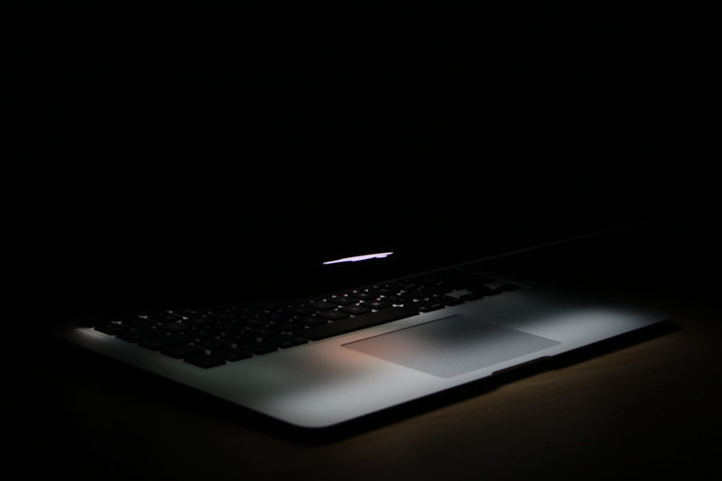 dark, wireless technology, photography, area, no people, desktop pc, touchpad, computer key, modern, macbook air, communication, internet, global communications