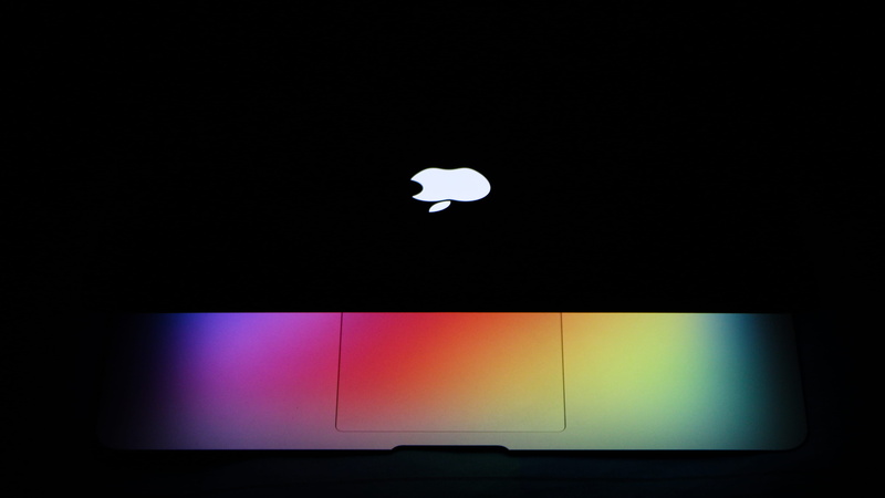 macbook air, shape, creativity, laptop, light, dark, light - natural phenomenon, portable, modern, electronic, copy space, abstract, illuminated, low angle view