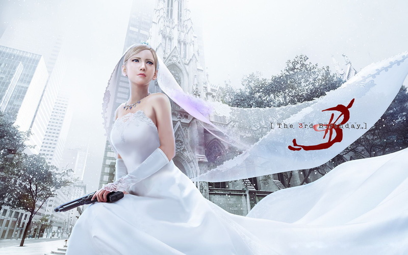 1080P, Parasite Eve, The 3rd Birthday, Aya Brea, wedding dress, Parasite Eve: The 3rd Birthday