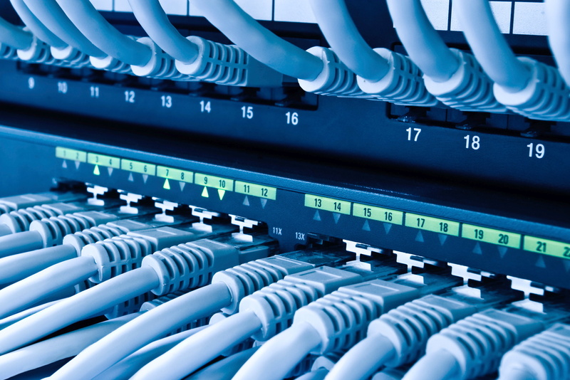 connection block, close-up, data, computer equipment, 2K, network connection plug, cable, Cables, router, computer, blue, internet, Wires, network server