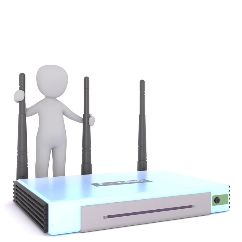 one person, indoors, antenna, 3d, link, t-link, close-up, day, wireless technology, telekom, full body, standing, model, white male, studio shot, isolated