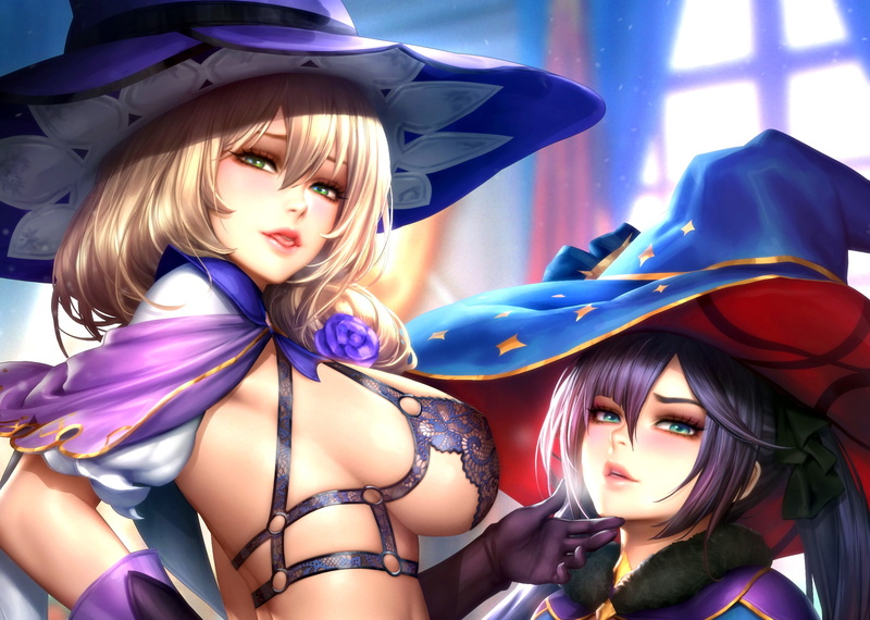 Genshin Impact, Mona (Genshin Impact), NeoArtCorE (artist), Lisa (Genshin Impact), 1080P