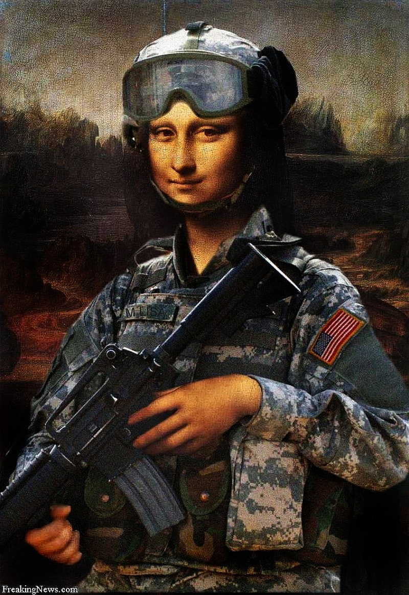 x, Mona Lisa, aircraft, mona, Military, art, lisa, hd, 720P