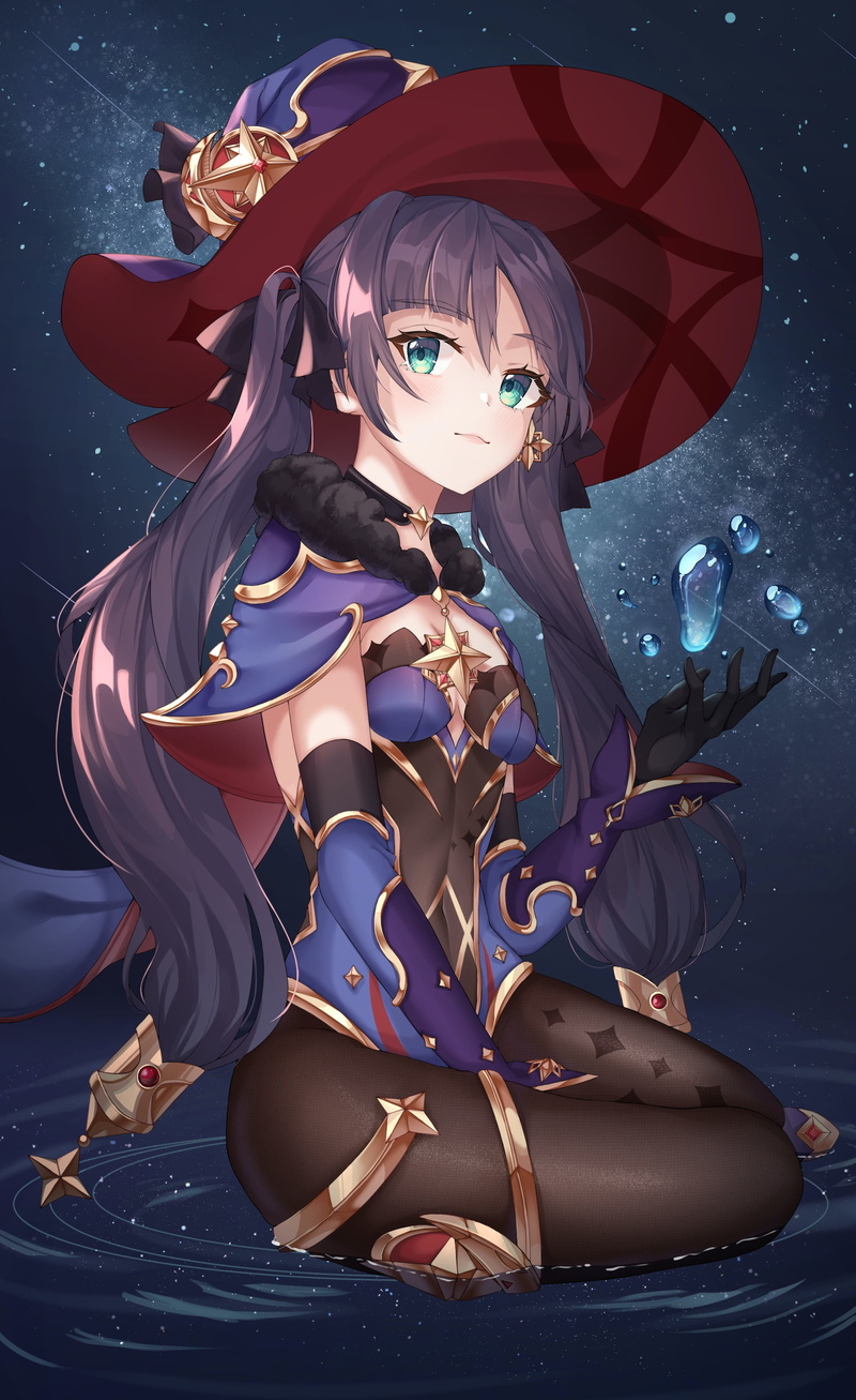 anime girls, Mona (Genshin Impact), Genshin Impact, 2K
