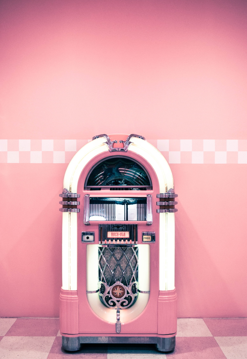retro styled, arch, album, 5K, indoors, music, camera - photographic equipment, coin op, illuminated, original, floow, photography themes, close-up, millennial pink