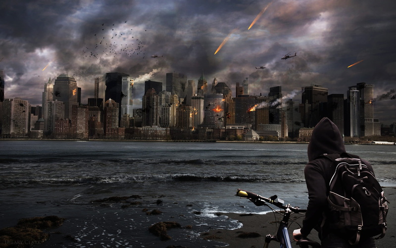 outdoors, one person, leisure activity, 1080P, person, man, dangerous, backpack, water, darkness, cityscape, scary, built structure, real people, office building exterior