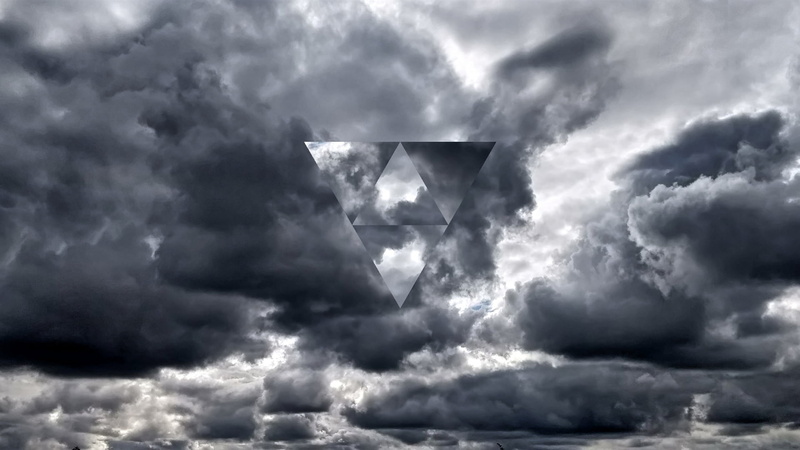 triangle, ominous, overcast, wind, risk, meteorology, sign, cloud - sky, thunderstorm, storm cloud, torrential rain, cloudscape, warning sign, nature, dark