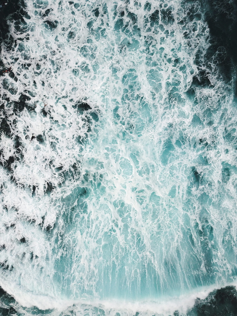 texture, full frame, 4K, outdoors, splashing, view, day, motion, nature, coast, drone, waves, close-up, foam, seashore, beauty in nature, blue, surfing