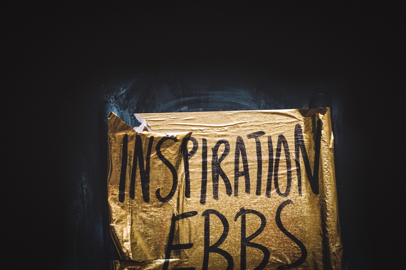 single word, Inspiration, gold, archival, no people, decor, message, close-up, western script, wall, writing, Ebbs, communication, business finance and industry