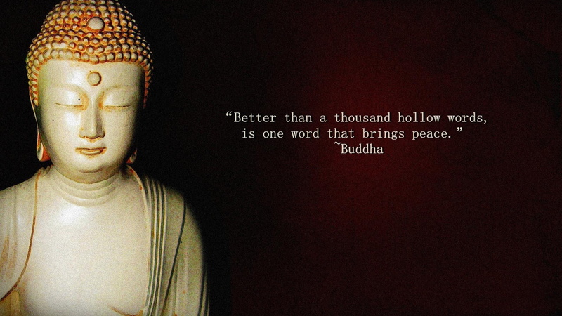 buddha, quote, 1080P, statue, 1920x1080, digital art, typography