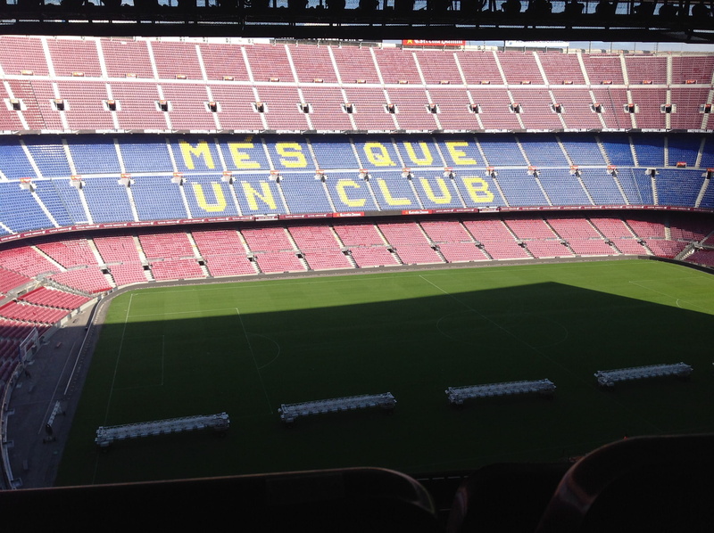 2K, football, abundance, running track, close-up, day, camp nou, sport, viva barca, stadium, arts culture and entertainment, barcelona, no people, competition