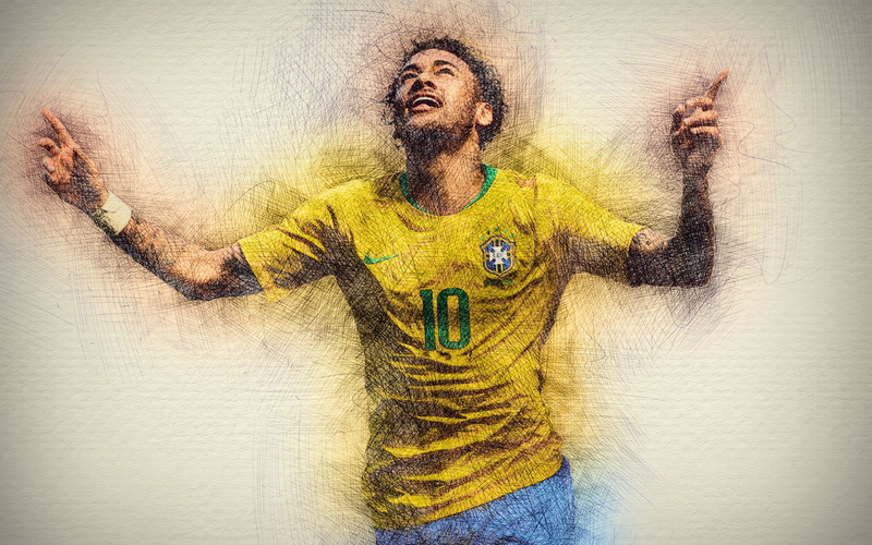 4K, Brazilian, Neymar, Soccer