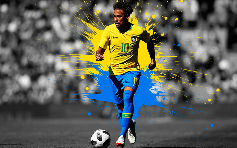 Neymar, 4K, Soccer, Brazilian