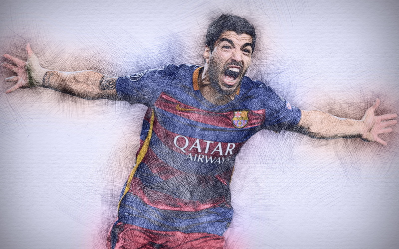 4K, Soccer, FC Barcelona, Luis Suárez, Luis Suarez, Uruguayan
