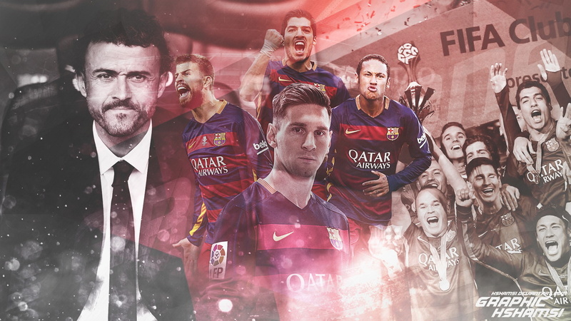 Barcelona, c, Neymar, football, f, Messi, Suarez, Luis Enrique, team, Peak, Spades, 1080P