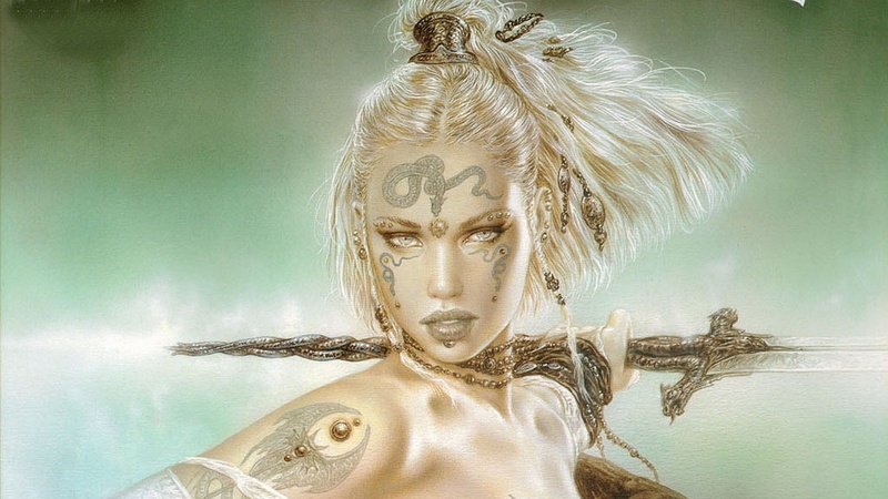 Luis Royo, fantasy art, 1080P