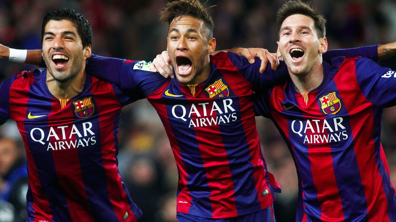 human arm, sport, clothing, young men, human limb, footballer, emotion, photo, suarez, messi, sports clothing, positive emotion, excitement, mouth, people