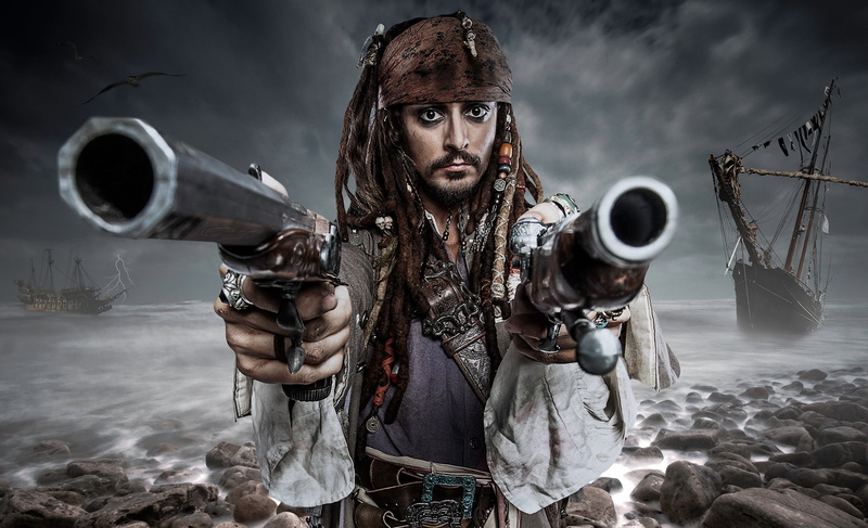 holding, sign, caribbean, Louis Guglielmero, adult, standing, weapon, mid adult, evil, portrait, pirates, gun, 1080P, nature, johnny, men, hunter, waist up