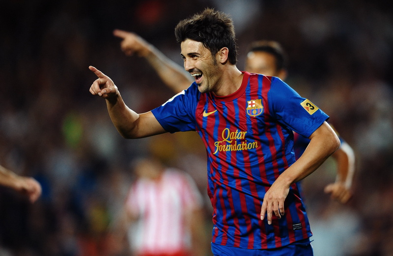 championship, spectator, positive emotion, human arm, athlete, 2K, human body part, sport, David Villa, fan - Enthusiast, Atletico Madrid, jersey, mouth open