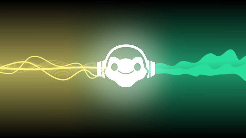 electricity, 4K, connection, LÚCIO, studio shot, Blizzard Entertainment, blue background, abstract, creativity, copy space, green, yellow, blue, glowing